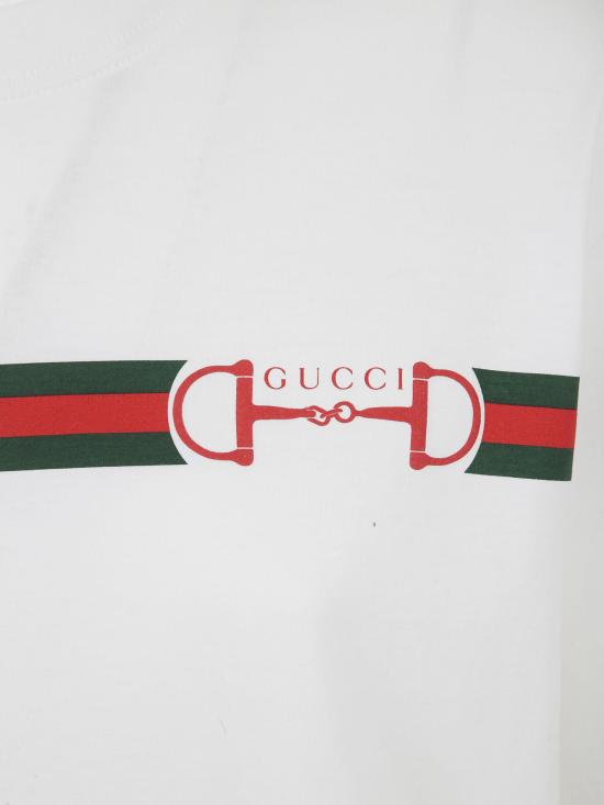 26SS 구찌 프린트 코튼 저지 티셔츠 837959XJHM5 9081 WHITE MC - GUCCI