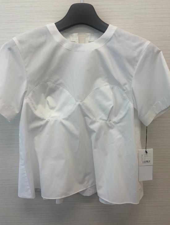 25FW 사카이 코튼 포플린 X 니트 풀오버 2508168 151 OFF WHITE
