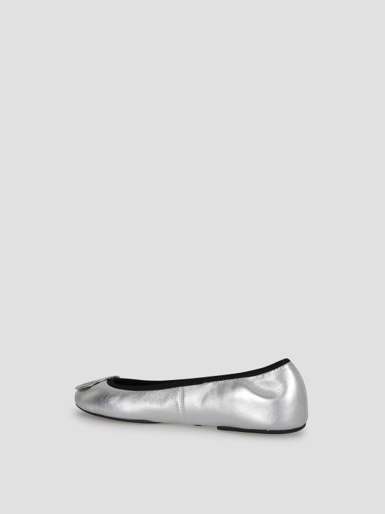 26SS 토리버치 레바 트래블 발레리나 플랫 178278 040 SILVER SILVER - TORY BURCH