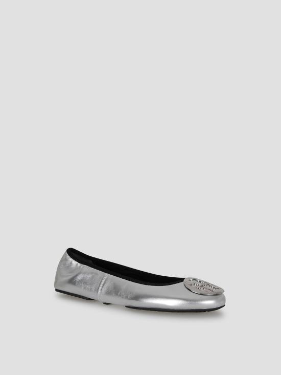 26SS 토리버치 레바 트래블 발레리나 플랫 178278 040 SILVER SILVER - TORY BURCH