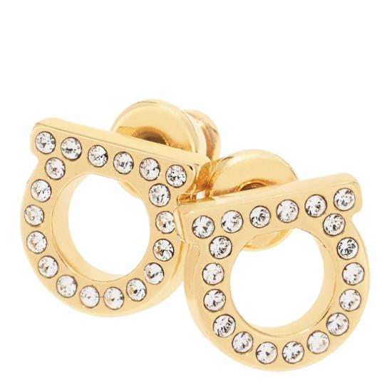 26SS 살바토레 페라가모 이어링 696576 760123CRYSTAL Golden - SALVATORE FERRAGAMO