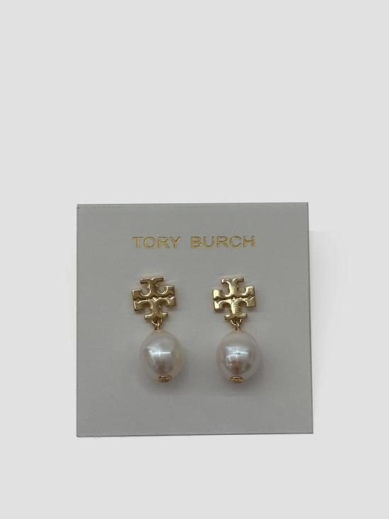 26SS 토리버치 Kira 펄 드랍 이어링 65156 709 GLD IVRY - TORY BURCH