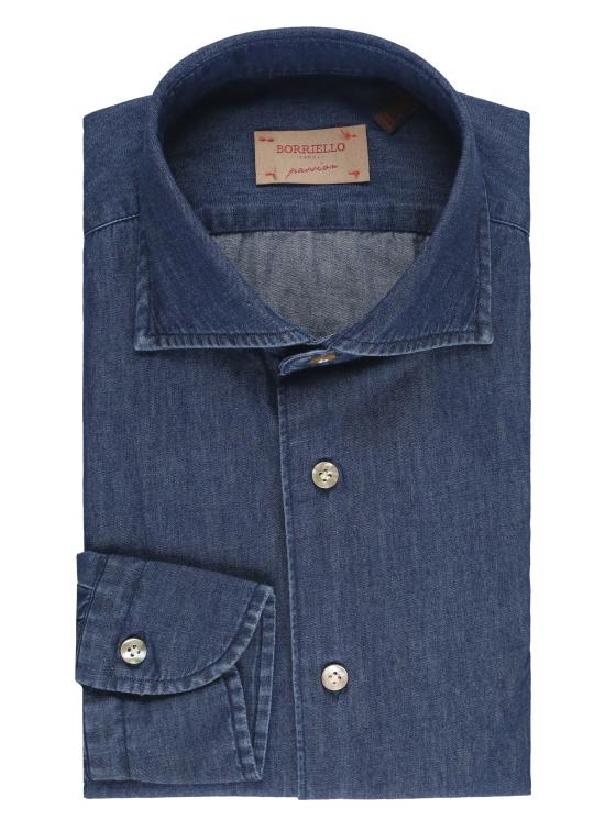 25FW 보리엘로 데님 셔츠 9095 1 MARECHIARO Blue