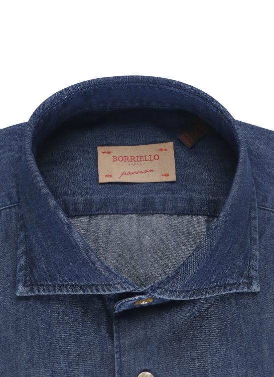 25FW 보리엘로 데님 셔츠 9095 1 MARECHIARO Blue - BORRIELLO
