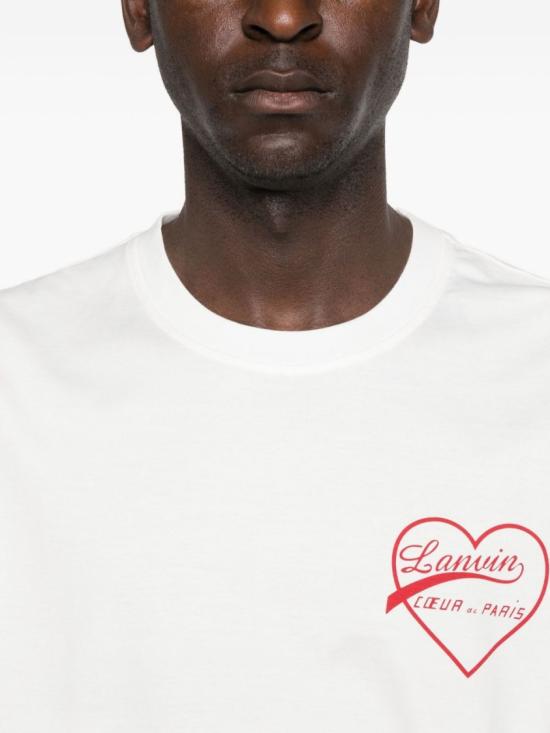 25FW 랑방 반팔 티셔츠 RU TS0212 J306 H25 1 S11 White - LANVIN