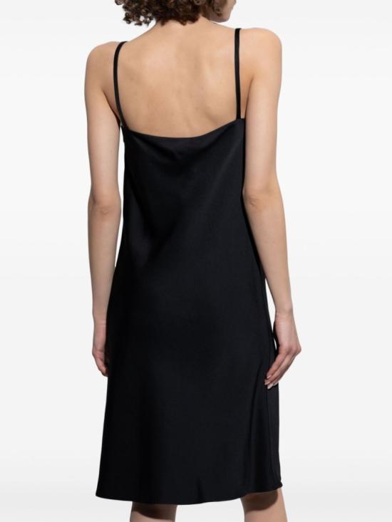 25SS 베르사체 미디 원피스 1018934 1A10194 1B000 Black - VERSACE