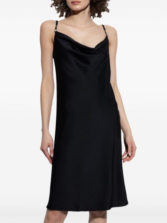 25SS 베르사체 미디 원피스 1018934 1A10194 1B000 Black - VERSACE