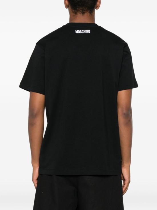 25FW 모스키노 반팔 티셔츠 J0714 5241 1555 Black - MOSCHINO