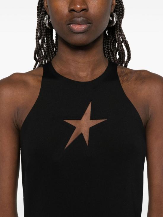 25SS 뮈글러 롱 원피스 25P3RO1700859 1999 Black - MUGLER