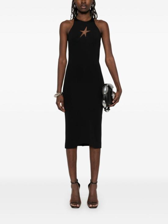 25SS 뮈글러 롱 원피스 25P3RO1700859 1999 Black - MUGLER
