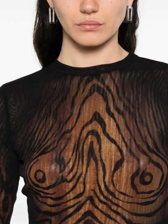 25FW 장 폴 고티에 긴팔 티셔츠 TO335 M002P 0060 Black - JEAN PAUL GAULTIER