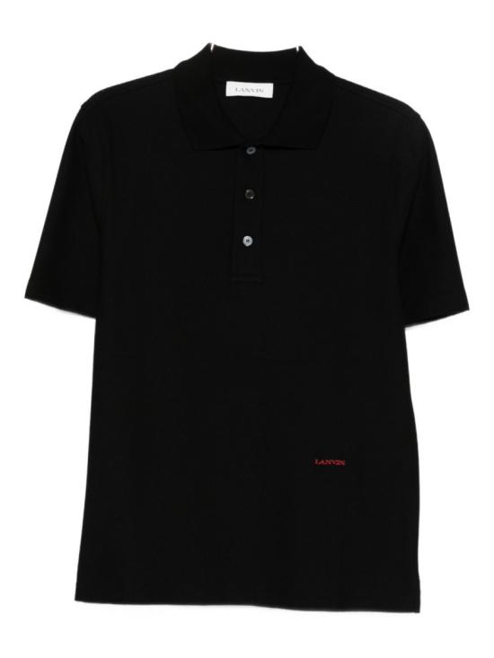 25FW 랑방 폴로 티셔츠 RM PL0111 J042 H25 10 Black