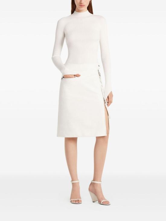 25FW 쿠레쥬 긴팔 티셔츠 325MPU251FI0001 0001 White - COURREGES