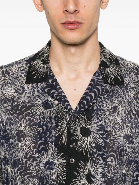 25SS 드리스 반 노튼 반팔 셔츠 251 020748 1162 509 Grey - DRIES VAN NOTEN