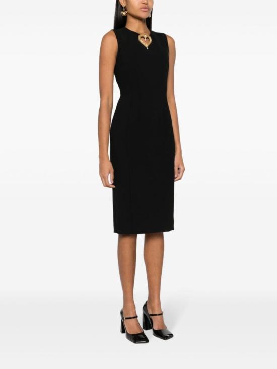  모스키노 미디 원피스 A0415 0424 0555 Black - MOSCHINO