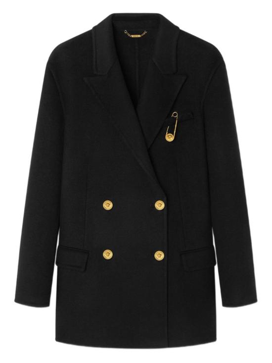 25FW 베르사체 코트 1020971 1A15400 1B000 Black