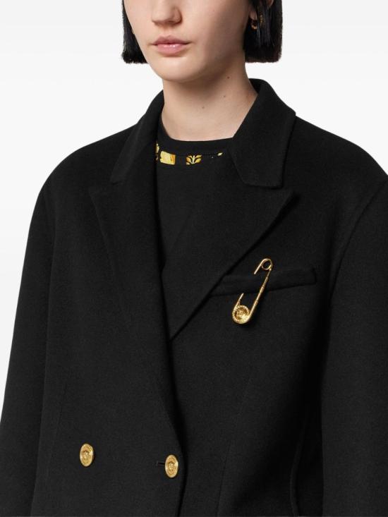 25FW 베르사체 코트 1020971 1A15400 1B000 Black - VERSACE