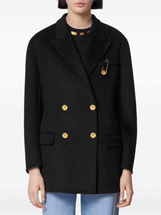 25FW 베르사체 코트 1020971 1A15400 1B000 Black - VERSACE