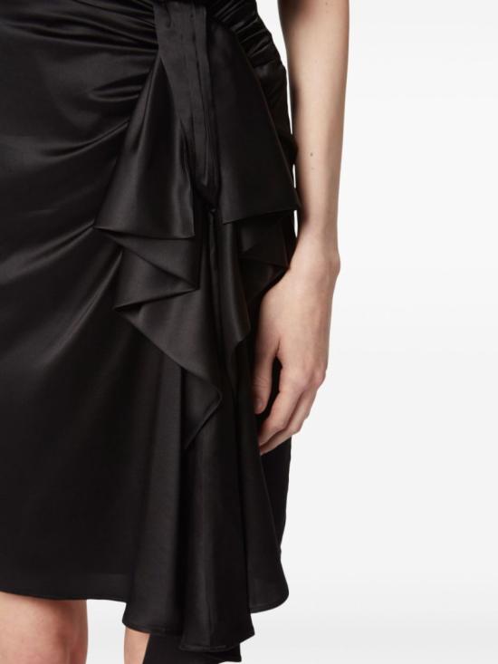  니나리찌 미디 스커트 25PCJU022VI0530 U9000 Black - NINA RICCI