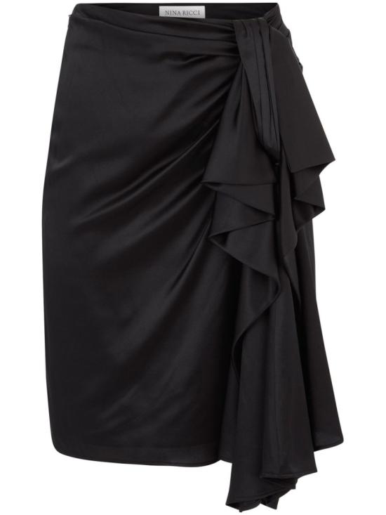  니나리찌 미디 스커트 25PCJU022VI0530 U9000 Black