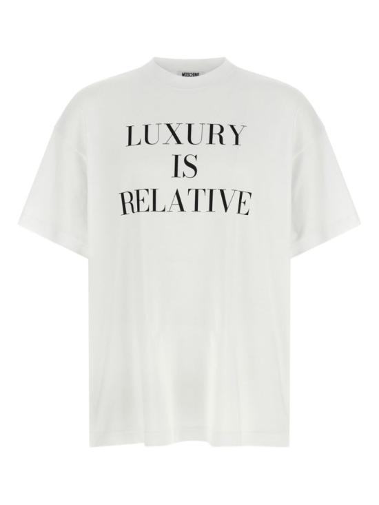 25FW 모스키노 반팔 티셔츠 A0701 5442 1001 White