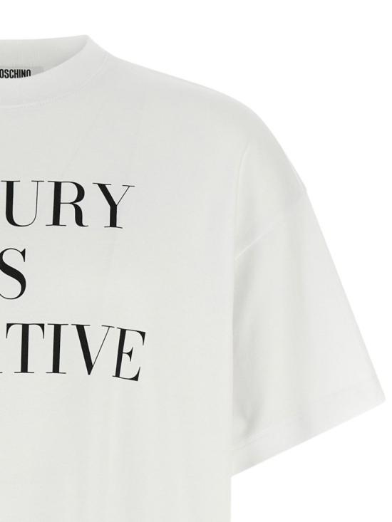 25FW 모스키노 반팔 티셔츠 A0701 5442 1001 White - MOSCHINO
