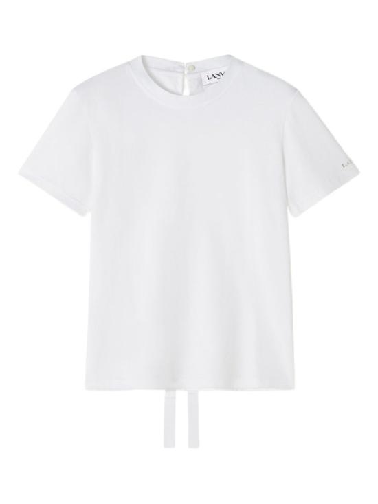 25FW 랑방 반팔 티셔츠 RW TS0024 J040 H25 01 White