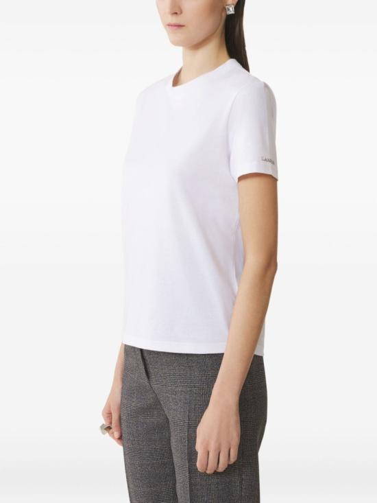 25FW 랑방 반팔 티셔츠 RW TS0024 J040 H25 01 White - LANVIN