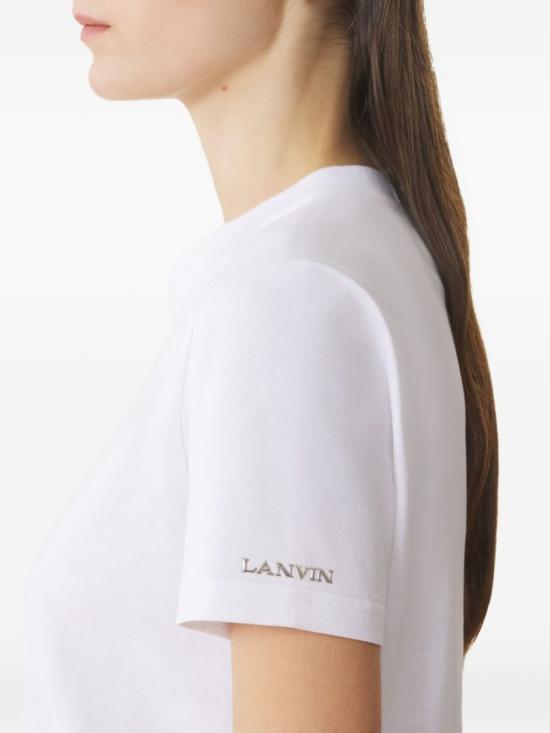 25FW 랑방 반팔 티셔츠 RW TS0024 J040 H25 01 White - LANVIN