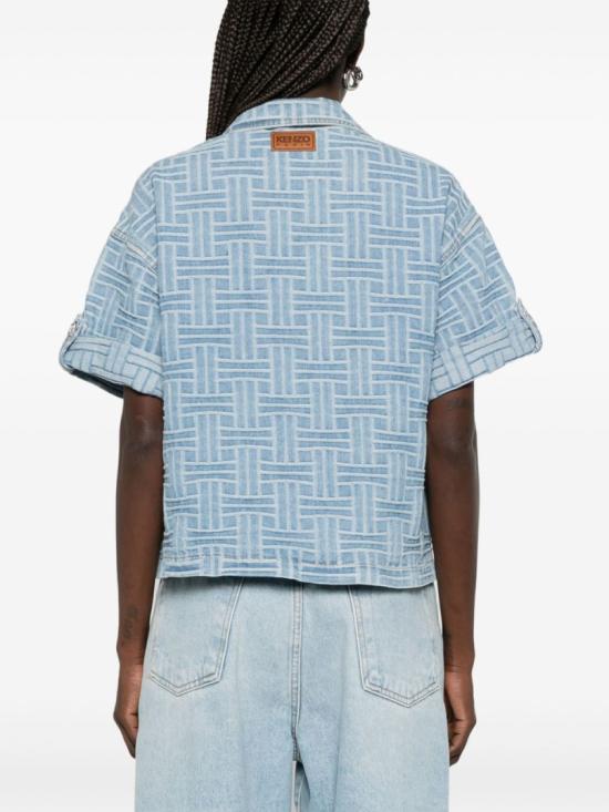 25SS 겐조 셔츠 FF52DC2496J4 DB Blue - KENZO