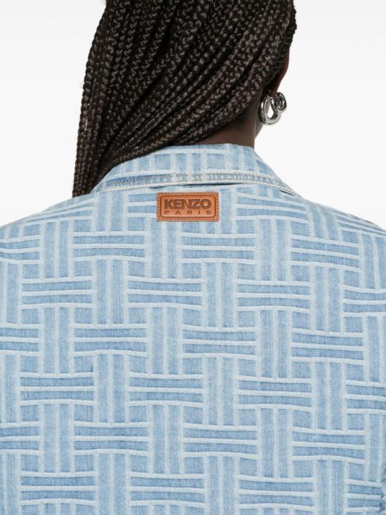 25SS 겐조 셔츠 FF52DC2496J4 DB Blue - KENZO