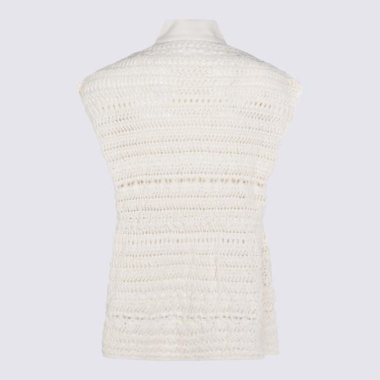 26SS 파비아나 필리피 스웨터 CTD266F217L9320145 White - FABIANA FILIPPI