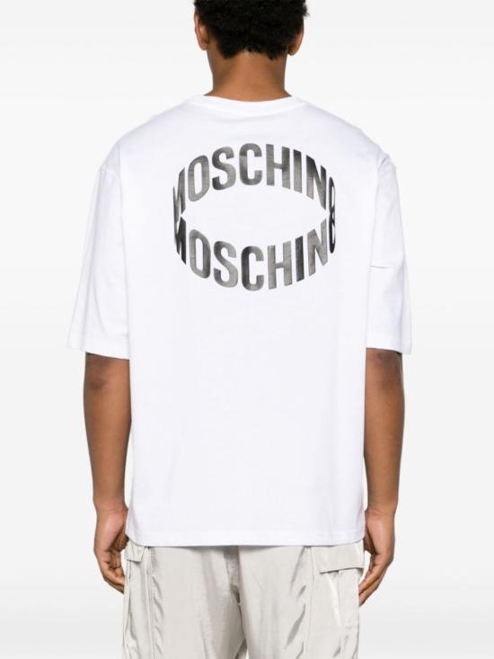 모스키노 반팔 티셔츠 A0726 2041 1001 White - MOSCHINO