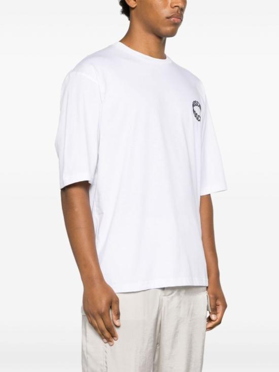  모스키노 반팔 티셔츠 A0726 2041 1001 White - MOSCHINO