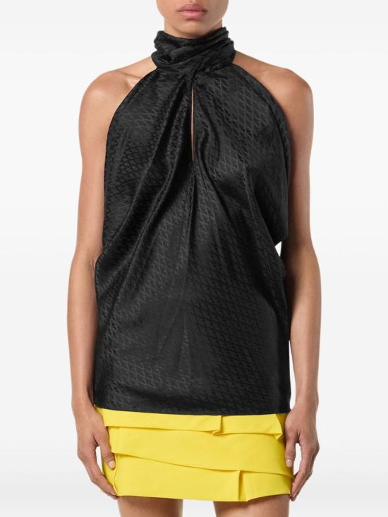 25FW 베르사체 민소매 티셔츠 1021986 1A16232 1B000 Black - VERSACE