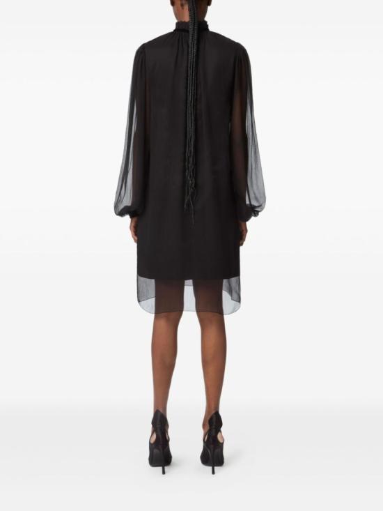 25FW 니나리찌 미디 원피스 25ACRO056SE1400 U9000 Black - NINA RICCI