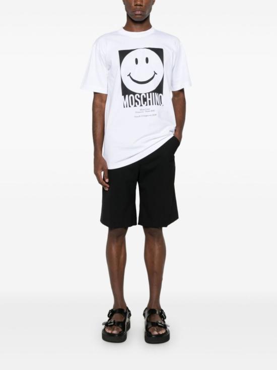  모스키노 반팔 티셔츠 J0723 0241 1001 White - MOSCHINO