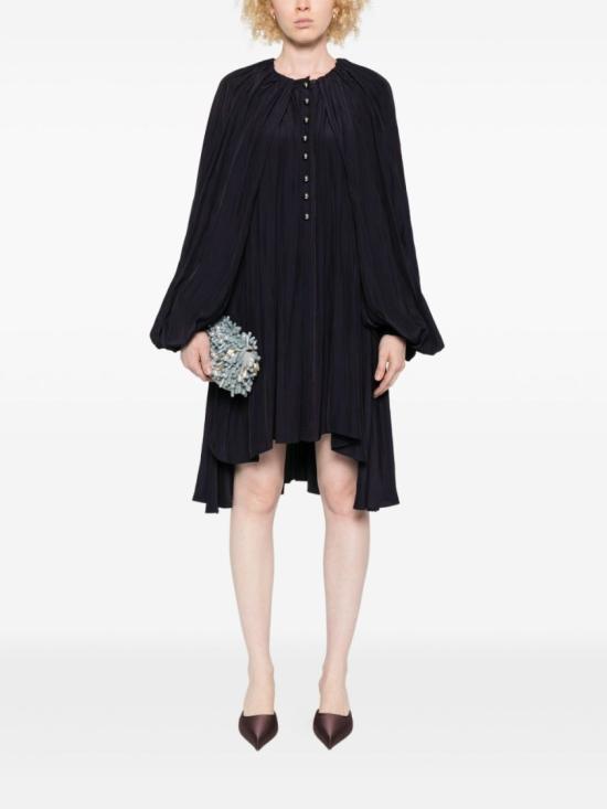 25FW 랑방 미디 원피스 RW TO0001 4778 H25 256 Black - LANVIN