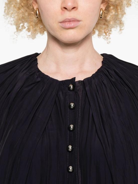 25FW 랑방 미디 원피스 RW TO0001 4778 H25 256 Black - LANVIN