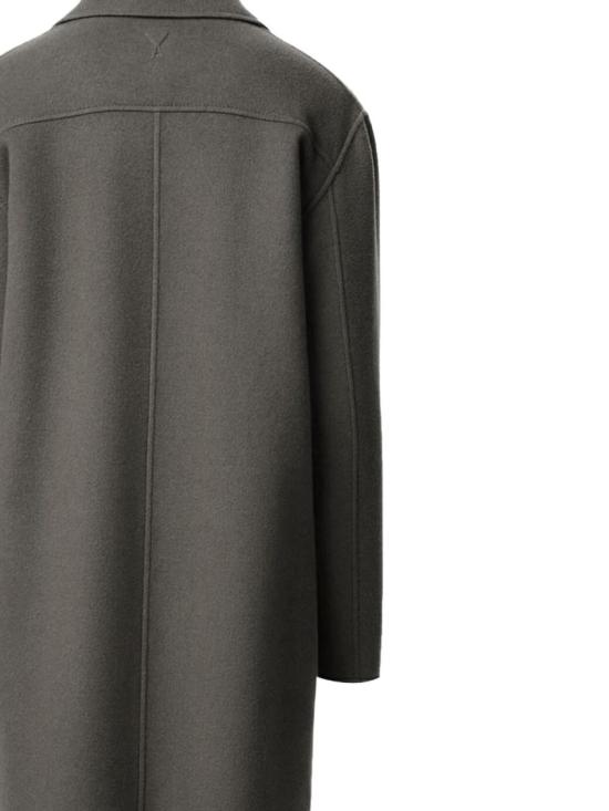 25FW 아미 울 벨티드 코트 HCO471 WV0022 055 Grey - AMI
