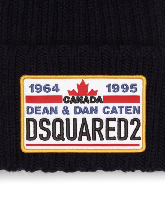25FW 디스퀘어드2 비니 KNM0194 01W00306 3073 Black - DSQUARED2