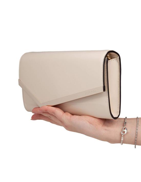 26SS 지미추 클러치/파우치 EMMIE PAT LATTE Neutrals - JIMMY CHOO