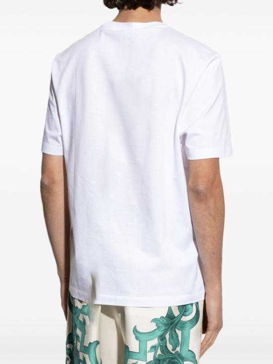 25FW 베르사체 반팔 티셔츠 1013302 1A15069 1W000 White - VERSACE