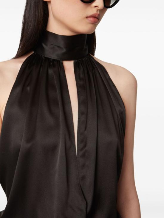 25SS 니나리찌 롱 원피스 25PCRO018VI0530 U9000 Black - NINA RICCI