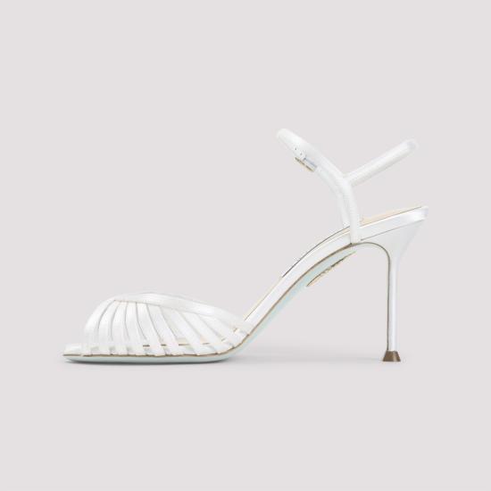 26SS 아쿠아주라 샌들 HDMMIDBR SAT White - AQUAZZURA
