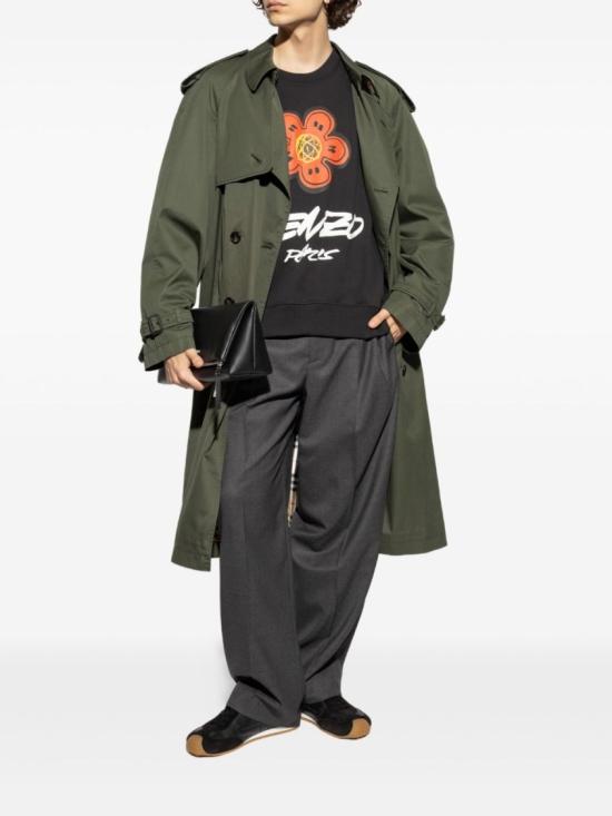 25FW 겐조 긴팔 티셔츠 FF65SW2524MC 99J Black - KENZO