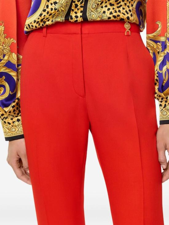 25FW 베르사체 플레어 팬츠 1013158 1A12595 1RC90 Red - VERSACE