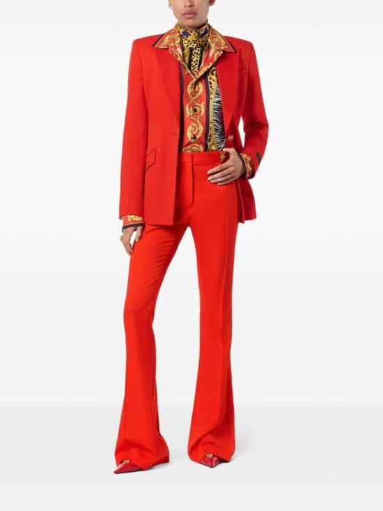 25FW 베르사체 플레어 팬츠 1013158 1A12595 1RC90 Red - VERSACE