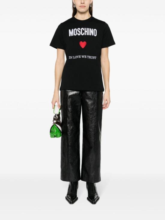  모스키노 반팔 티셔츠 J0703 0541 2555 Black - MOSCHINO