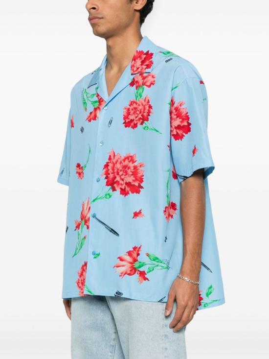  모스키노 반팔 셔츠 A0226 0263 1293 Blue - MOSCHINO
